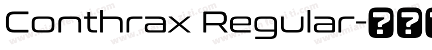 Conthrax Regular字体转换